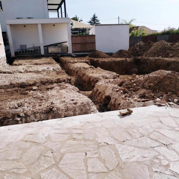 Fondations de murs de soutènement Rocbaron